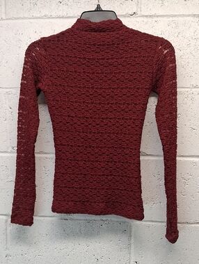 NWT Women's Cocobebe Burgundy Knit Long-Sleeve Top